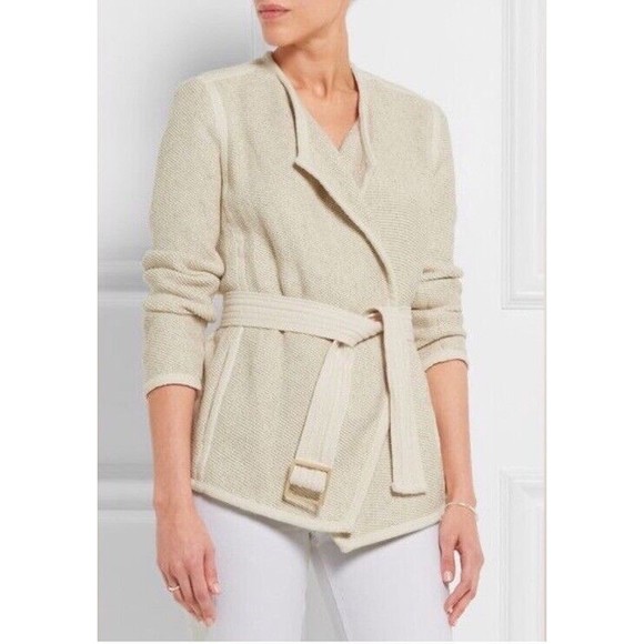 VINCE Open Front Tweed Jacket - Picture 7 of 8